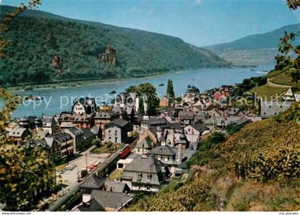 Assmannshausen Panorama Rhein Eisenbahn Jugoslawien Express
