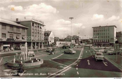 RuessELSHEIM Main Friedensplatz Brunnen Opelstadt