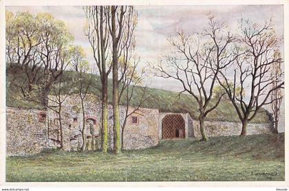 Rüsselsheim a.Main - Festung Westwall mit Burgtor Künstlerkarte F.W.Wagner