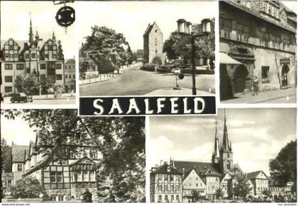 Saalfeld Saale Saalfeld Rathaus Tor Apotheke Kirche