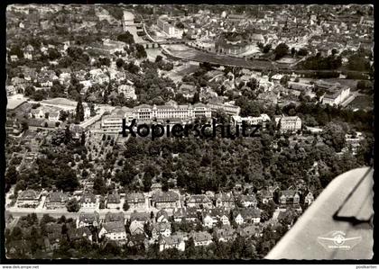 ALTE POSTKARTE SAARBRÜCKEN LUFTAUFNAHME TRAGFLÄCHE LUFTBILD SAAR Fliegeraufnahme postcard AK Ansichtskarte cpa