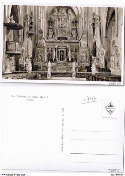 Ansichtskarte Salem Münster - Hochaltar 1935