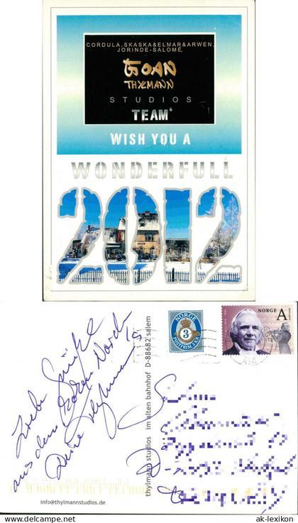 Ansichtskarte Salem Neujahrsgrußkarte 2012 der Thylmann Studios 2012