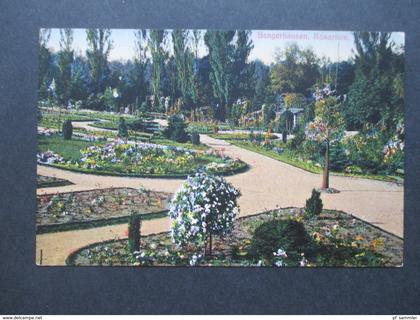 AK 1914 Sangerhausen Rosarium / Rosengarten. Buchdruckerei der Kyffhäuser Zeitung, Sangerhausen