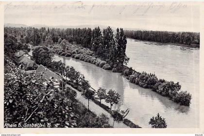 Rhein bei Sasbach (Königstuhl) gel.1951