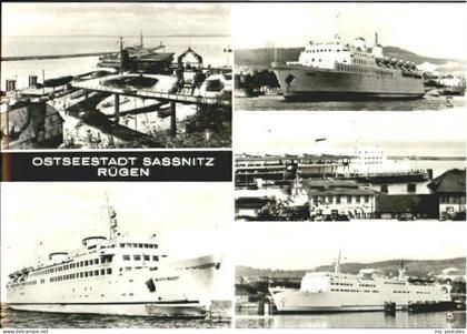 Sassnitz Ostseebad Ruegen Sassnitz Hafen Schiff
