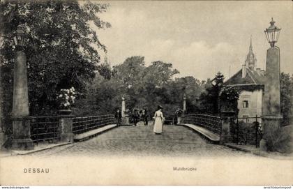 CPA Dessau in Saxe Anhalt, Muldbrücke