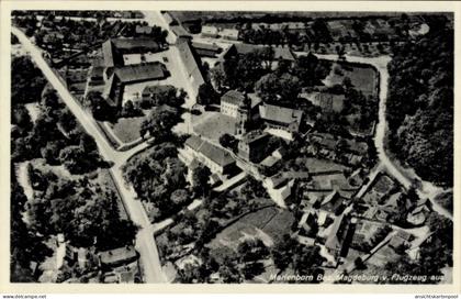 CPA Marienborn Sommersdorf Saxe Anhalt, Fliegeraufnahme
