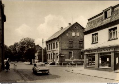 CPA Röblingen am See Mansfelder Land, Bahnhofstraße, Nahrungsmittel Geschäft