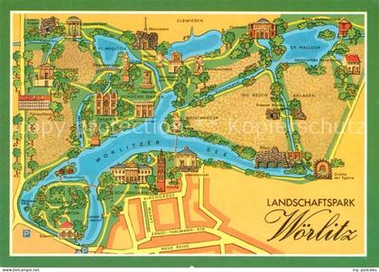 Woerlitz Sachsen-Anhalt Landschaftspark Woerlitz Illustration