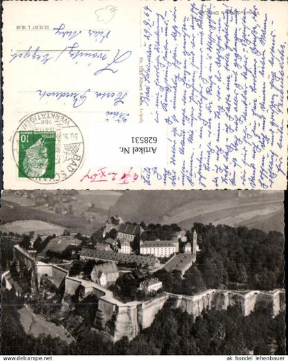 628531,Fliegeraufnahme Königstein Sächsische Schweiz Festung Königstein
