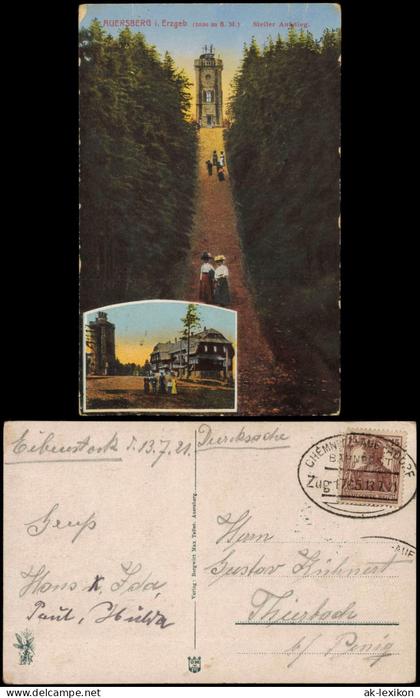 Auersberg (Erzgebirge) AUERSBERG i. Erzgebirge (1020 m . M.) 1921