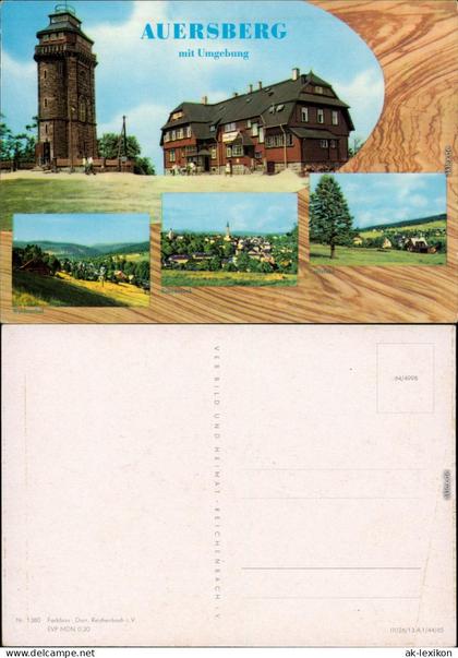 Auersberg (Erzgebirge) HOG Berghotel Auersberg mit Aussichtsturm 1965