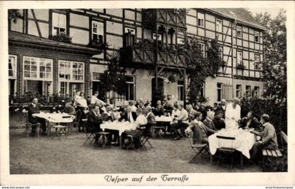 CPA Bad Marienborn Schmeckwitz Räckelwitz Oberlausitz, Arbeitssanatorium, Terrasse