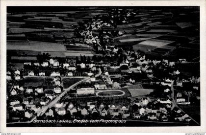 CPA Bernsbach Lauter-Bernsbach im Erzgebirge Sachsen, Fliegeraufnahme