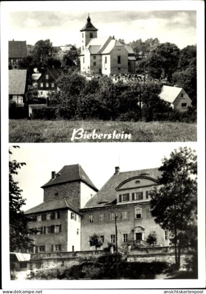 CPA Bieberstein Reinsberg in Sachsen, Ortsansicht, Kirche