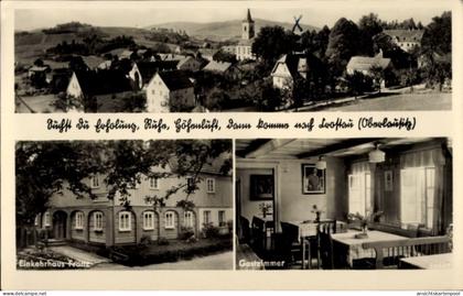 CPA Crostau Schirgiswalde Kirschau in Sachsen, Gesamtansicht, Einkehrhaus Franz