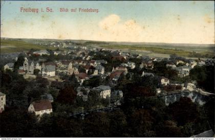 CPA Friedeburg Freiberg in Sachsen, Blick auf Friedeburg, farbige , ländliche Ansicht