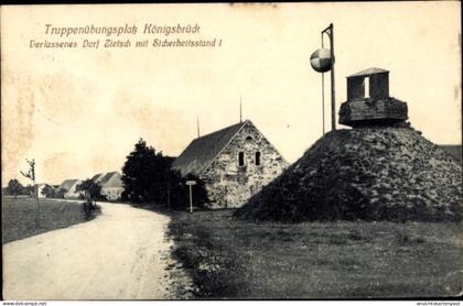 CPA Königsbrück in der Oberlausitz, Truppenübungsplatz, Verlassenes Dorf Zietsch, Sicherheitsstand I