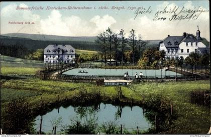 CPA Kretscham Rothensehma Neudorf Sehmatal im Erzgebirge, Gasthaus, Fichtelberg