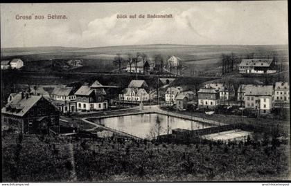 CPA Sehma Sehmatal im Erzgebirge, Badeanstalt