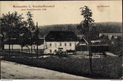 CPA Wendischkarsdorf Karsdorf Rabenau, Heidemühle, Oberförsterei