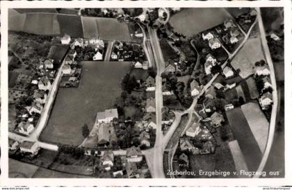 CPA Zschorlau im Erzgebirge, Fliegeraufnahme