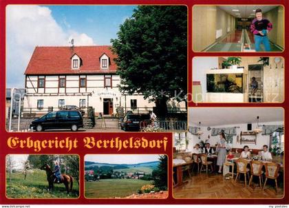 Hohwald Sachsen Gaststaette Restaurant Erbgericht Berthelsdorf Kegelbahn Reiten