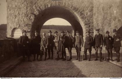 Photo CPA Klingenberg im Erzgebirge Sachsen, Talsperre, Männer-Gruppenbild