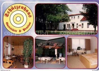 Waldenburg Sachsen Gaststaette Pension Schuetzenhaus Gastraum Fremdenzimmer