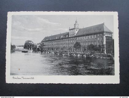 AK Echtfoto 1938 Breslau Universität. Schlesien. Nach Lückenwalde zum RAD gesendet. Truppenführer Paul Bühl