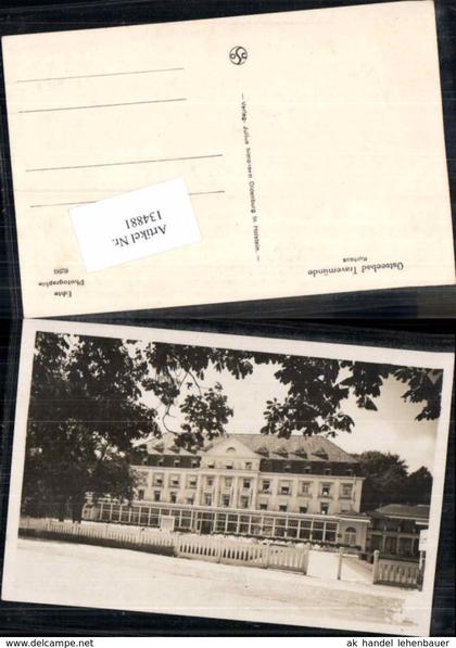 134881,Ostseebad Lübeck Travemünde Kurhaus Detail