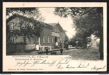 AK Schönwalde / Holstein, Gastwirtschaft C. Schermer
