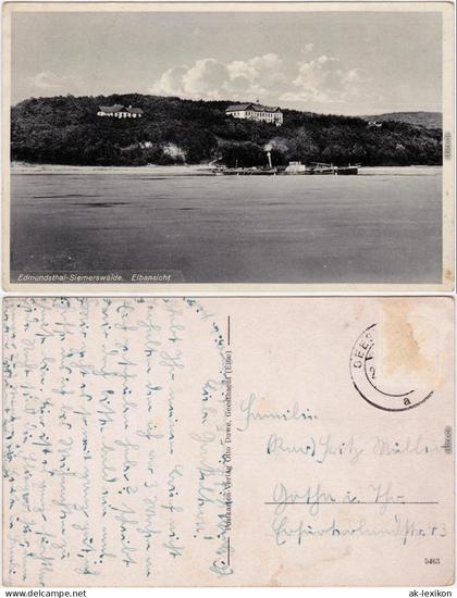 Geesthacht Krankenhaus Edmundsthal-Siemerswalde, Elbansicht 1932