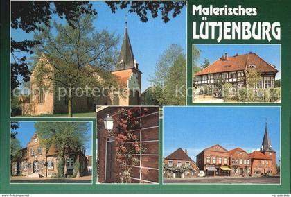 Luetjenburg Holstein Ortsansicht mit Kirche Rathaus