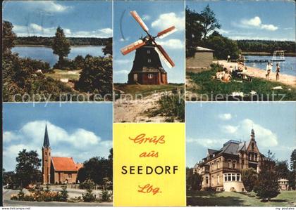 Seedorf Lauenburg Windmuehle Kirche