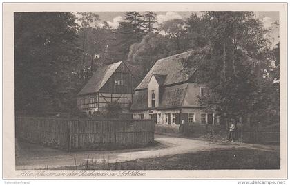 AK Heimatschutz Schlettau Alte Häuser an der Zschopau bei Annaberg Scheibenberg Sehma Cranzahl Elterlein Bärenstein