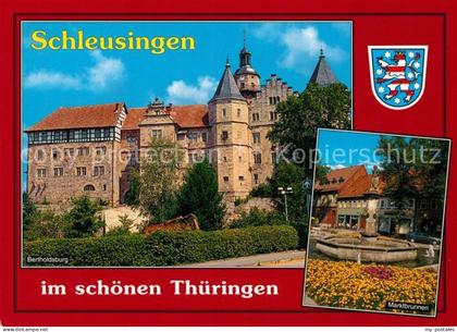 Schleusingen Bertholdsburg Marktbrunnen