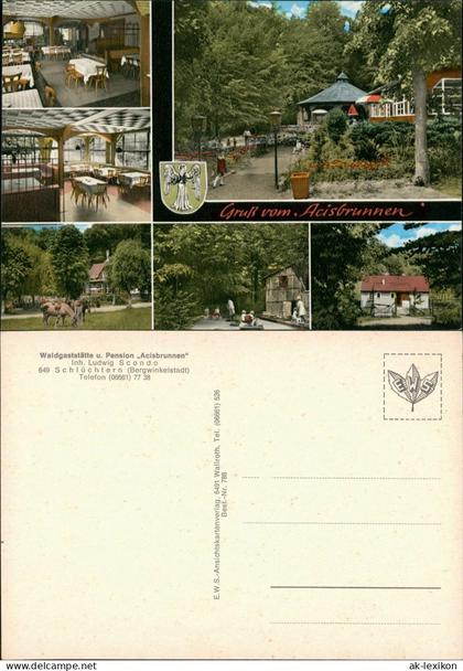 Schlüchtern (Bergwinkelstadt) Waldgaststätte u. Pension Acisbrunnen  1970
