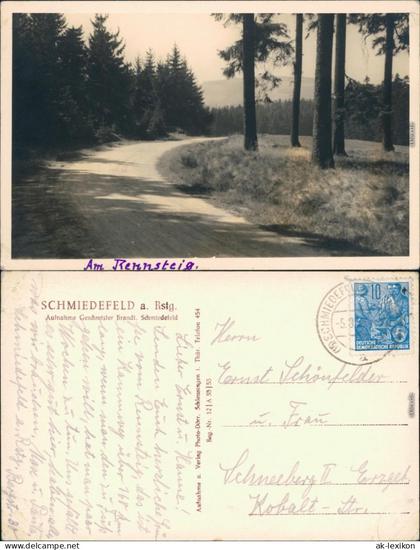 Ansichtskarte Schmiedefeld (Rennsteig) Am Rennsteig 1955