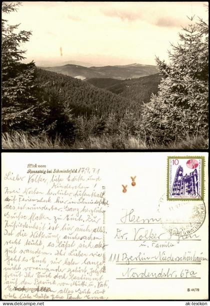 Ansichtskarte Schmiedefeld (Rennsteig) Blick vom Rennsteig 1979