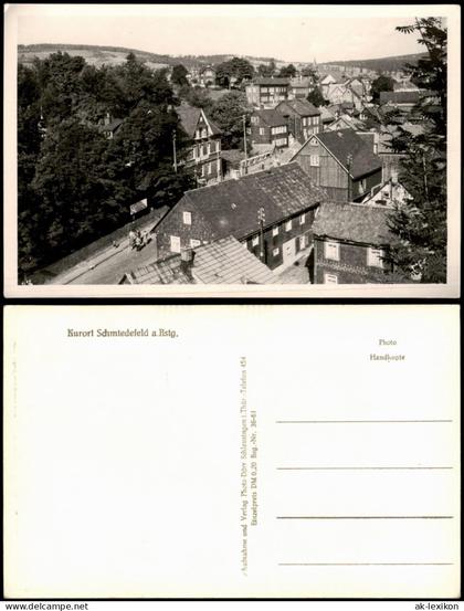 Ansichtskarte Schmiedefeld (Rennsteig) Stadtpartie 1961