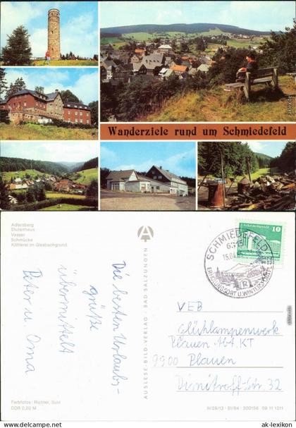 Schmiedefeld (Rennsteig) Adlersberg, Stutenhaus, Vesser, Schmücke  1984