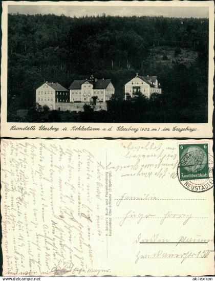 Neustädtel-Schneeberg (Erzgebirge) Heilstätte mit Köhlerturm 1926