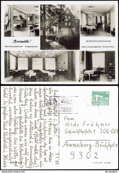 Kleingießhübel-Reinhardtsdorf-Schöna  Forstmühle  ELBTALWERK HEIDENAU 1988