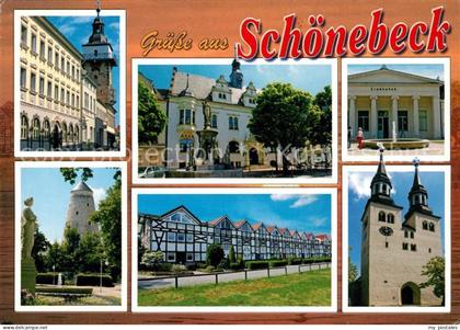 Schoenebeck Elbe Lindenbad Rathaus Sankt Jakobi Kirche