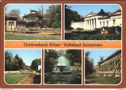 Schoenebeck Elbe Volksbad Salzelmen Kurhaus Brunnen Gradierwerk