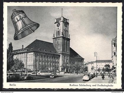 AK Berlin, Rathaus Schöneberg, Freiheitsglocke