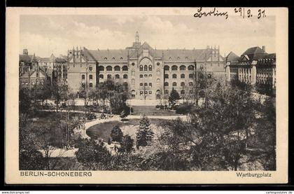 AK Berlin-Schöneberg, Blick zum Wartburgplatz