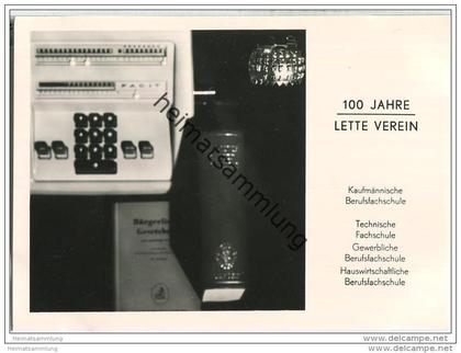 Berlin-Schöneberg - 100 Jahre Lette Verein 1966 - Foto-AK